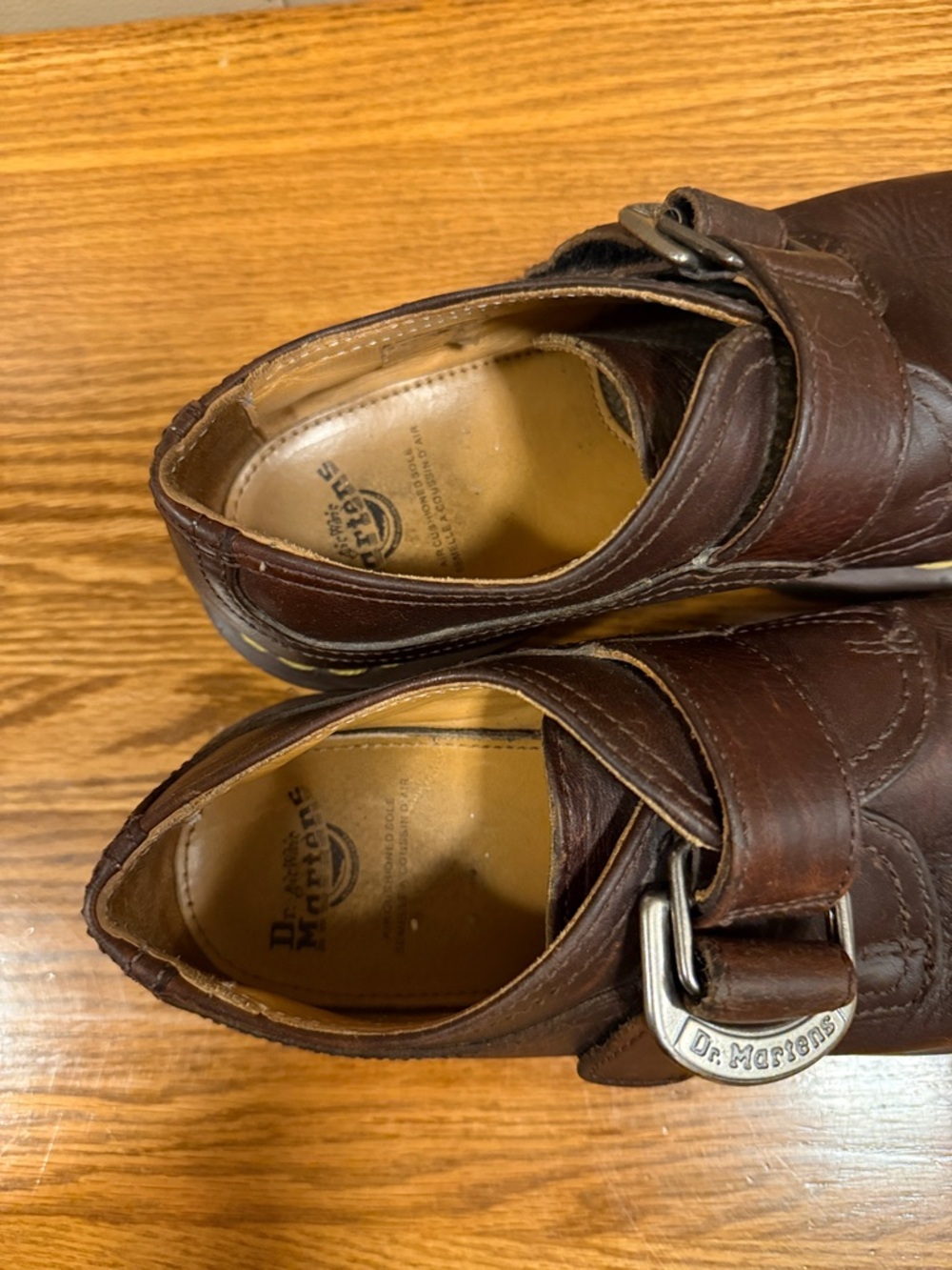Vintage Dr. Martens Monk Strap Shoes - W8 M7 - Picture 6 of 8